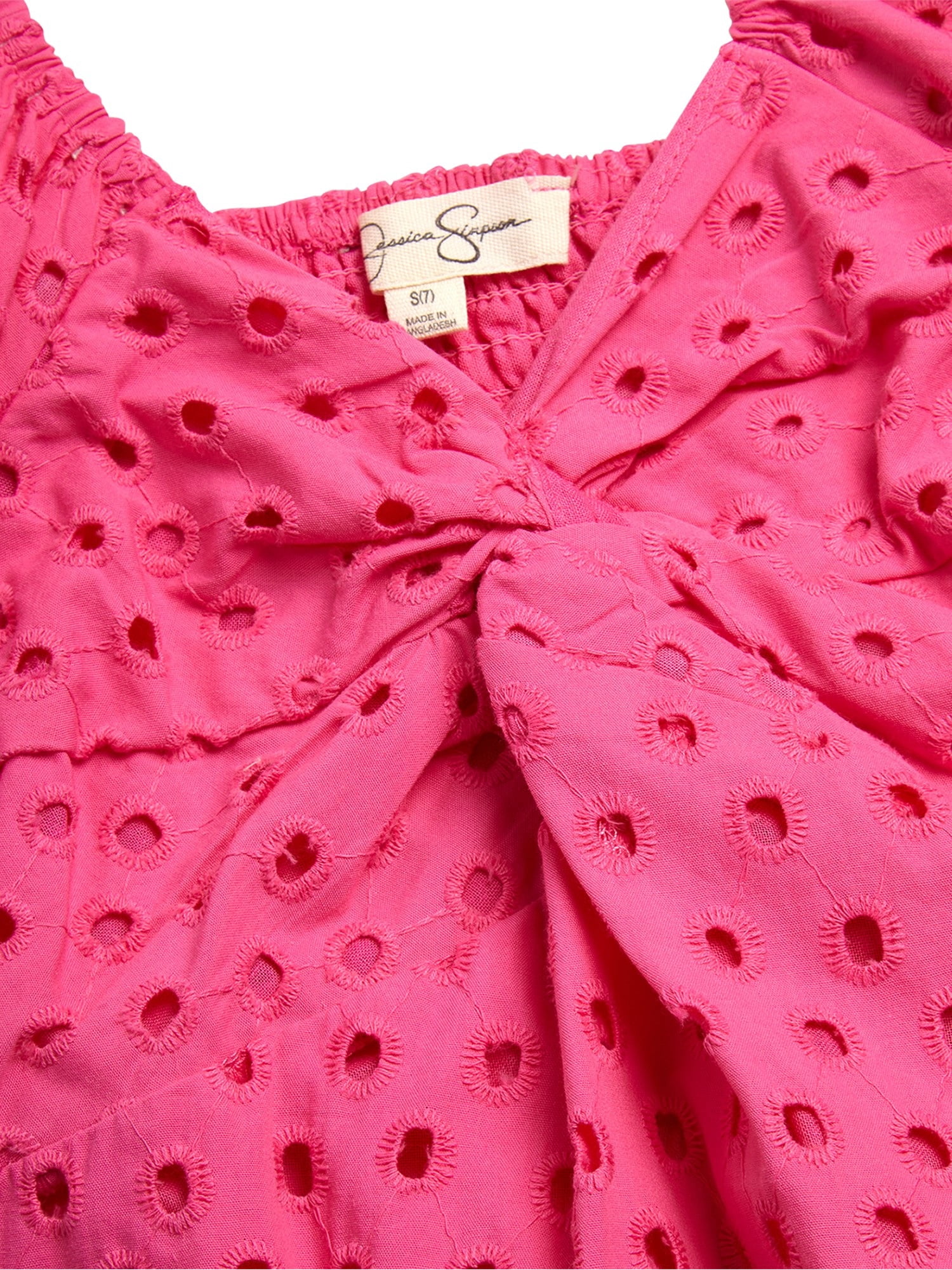 Jessica Simpson Girls' Eyelet Twist Dress, Sizes 7-16