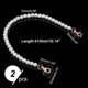 thumbnail image 3 of 2 cadenas para bolso de 40 cm (16 pulgadas) con cuentas de perlas de imitación de 10 mm, correa para bolso, asas cortas de repuesto para bolsos con cierres giratorios., 3 of 9