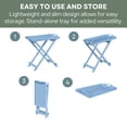 thumbnail image 4 of Convenience Concepts Designs2Go Folding Tray Table, Light Blue, 4 of 5
