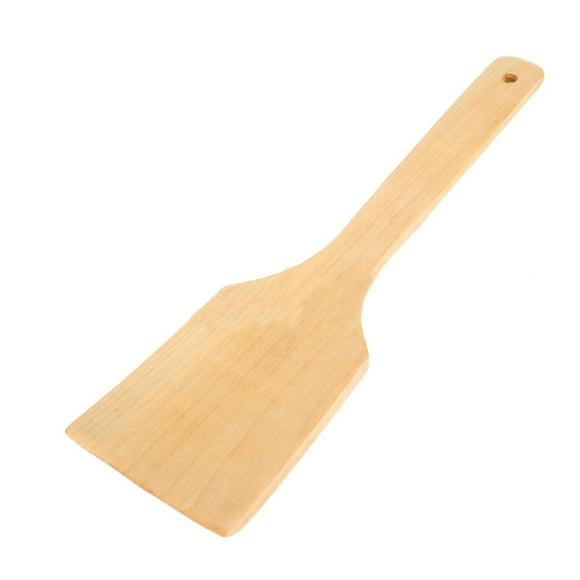 HONMEET Safe Spatula For Cooking Flat Spatula Wood Light Yellow 1Pack