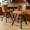 Brown, variant on Ninecer 25" Counter Height Bar Stools Set of 2, 360° Swivel Bar Chair with Low-Back Round Seat, Upholstered Faux Leather Kitchen Chairs with Footrest, Counter Stools for Kitchen Island , Brown