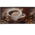 thumbnail image 5 of Kashi Home Kitchen Rug, Printed Area Rug, Durable Floor, Door Mat, Farmhouse Non-Slip Carpet Latex Backing Beautiful Design Dot Rooster 2pc Set (18X30 Rectangle & 20X40), 5 of 5