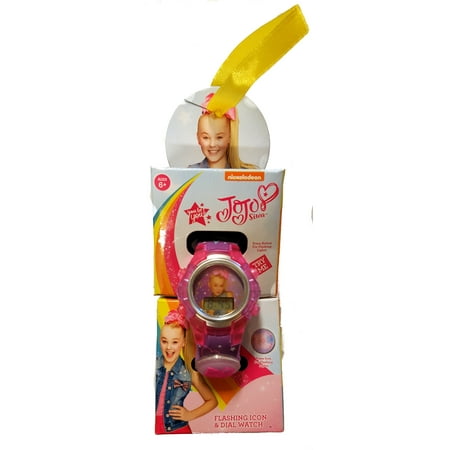 Icon Analogue Watch - JoJo Siwa Flashing Icon and Dial LCD Watch