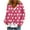 Hot Pink, variant on Aboser Womens Pink Christmas Cardigan Sweaters Cute Santa Claus Graphic Sweater Coats Xmas Holiday Outfits Thermal Flannel Cardigans Long Sleeve Button Down Outerwear