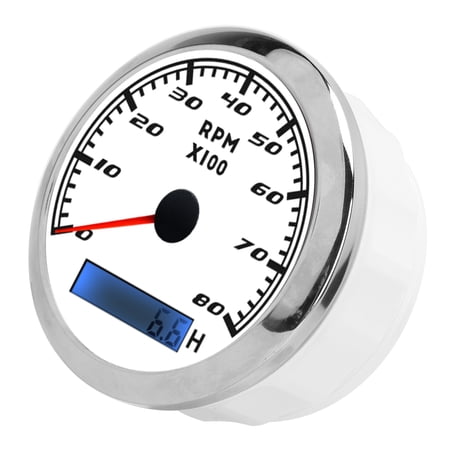 ESUPPORT 2 52mm Universal Tachometer Gauge - 7 Color LED RPM Meter For 12V Vehicles-975349