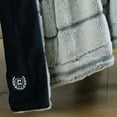 thumbnail image 4 of Chaps Faux Fur Plush Soft Ribbed Throw - 50" X 70", Navy, 4 of 5