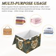 thumbnail image 7 of 16.5x12.6x11.8in Foldable Flip-Top Storage Bin, Dustproof Magic Tape Closure, Ideal for Home & Toy Organization，Tiger, 7 of 7