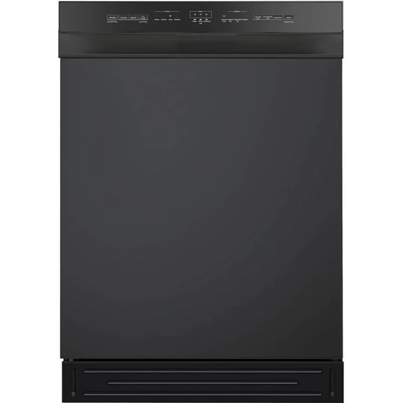 Midea MDF24P1BBB 24" Front Control Dishwasher 52 Dba Hybrid Tub