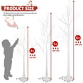 thumbnail image 4 of 3-Pieces Lighted Birch Trees Sets, Segmart Indoor Outdoor Christmas Tree with 650 LED, Stand and Timer, Christmas Porch Decorations Lighted Trees Artificial for Festival, Party,6FT+5FT+4FT, 4 of 8