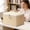 Beige D, variant on Upgraded Lockable Drawer Storage Box, Wardrobe Organizer for Clothes, Blankets and Kids Toys, Foldable Combined Structure, Size S