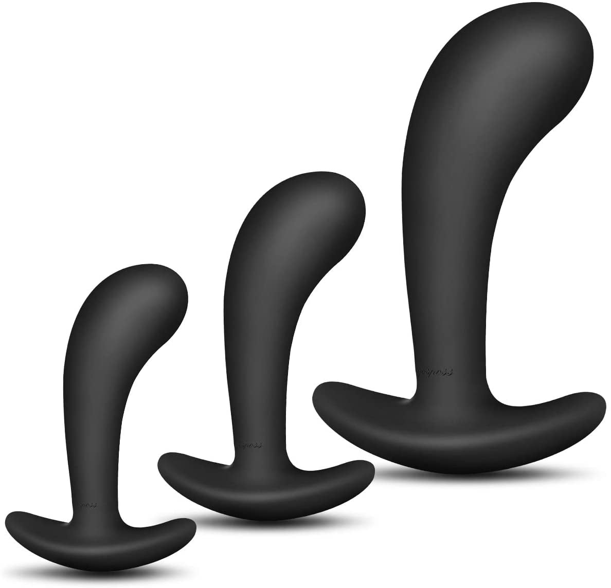 3 Pieces of Anal Plug, Sexy Toys Anal Plug Set Silicone Anal Butt Plug Adult Sex Toys for Women,Men and Beginners