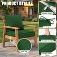 thumbnail image 3 of Kimunuk 4 Set Outdoor Cushion for Patio Furniture, 22" L X 24" W X 5" H Waterproof Outdoor Deep Seat Cushions with Tie for Patio Chair, Green, 3 of 8