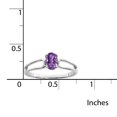 thumbnail image 2 of Primal Gold 14 Karat White Gold 6x4mm Oval Amethyst Ring, 2 of 4