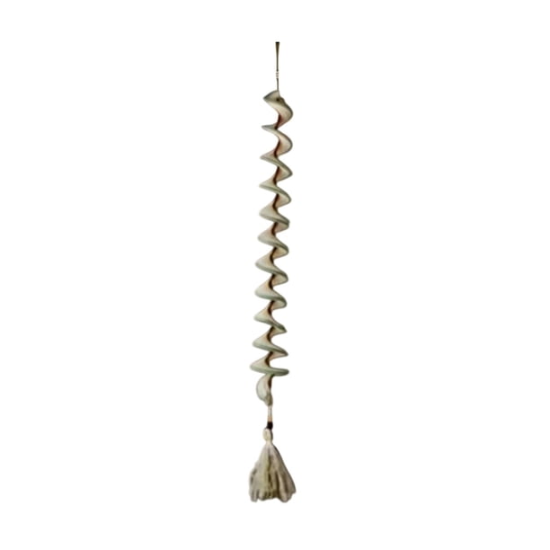 Adorno de molino de viento de ganchillo | Molinillo de jardín hecho a mano | Atrapasueños decorativo para patio y jardín | Diseño de olas ondulantes