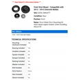 thumbnail image 2 of Front Strut Mount - Compatible with 2013 - 2015 Chevy Malibu 2014, 2 of 2