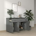 thumbnail image 4 of vidaXL Sideboard Bar Buffet Console Cabinet with Drawers HAMAR Solid Wood Pine, 4 of 30