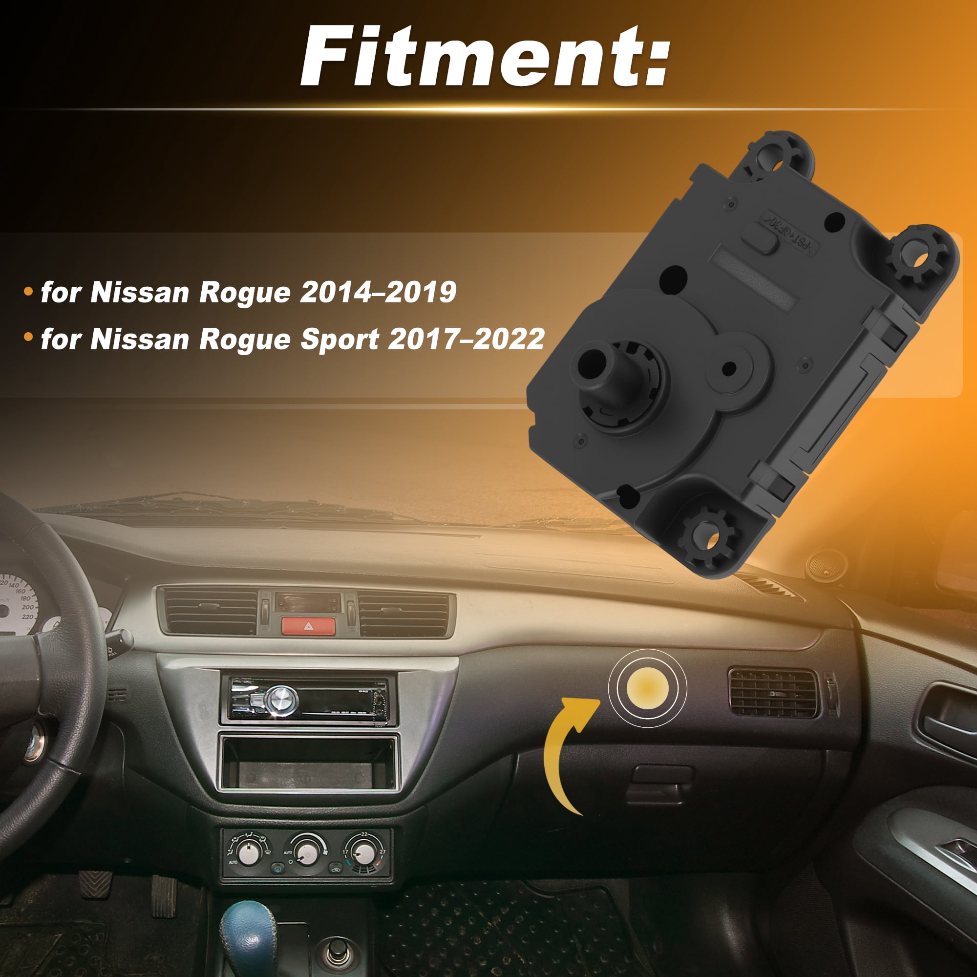 Unique Bargains HVAC Heater Blend Door Actuator for Nissan Rogue 2014-2019
