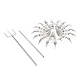 thumbnail image 2 of Metal Wind Spinner,Magical Windmill Silver Color Garden Wind Spinner Magical Metal Windmill Expertly Crafted, 2 of 8