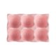 thumbnail image 3 of Soporte para bandeja de huevos con 6 agujeros, capacidad para 6 huevos frescos, organizador antideslizante para huevos, celosía de almacenamiento para Rosa BLESIY Soporte para bandeja de huevos, 3 of 8