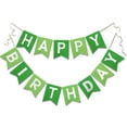 thumbnail image 1 of Banner de cumpleaños Letjolt Greenery Theme, 13 unidades, 1 of 5