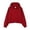 Wine, variant on NinXxx Women's Cropped Heavyweight Drop Shoulder Hoodie Fall Winter M