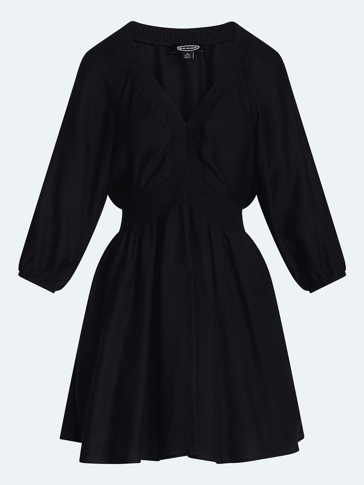 Scoop Women's and Women's Plus Mini Raglan Dress, Sizes XS-4X