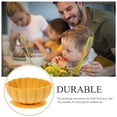 thumbnail image 4 of OUNONA Silicone Suction Flower Shaped Bowl Yellow Kitchen Use Durable Food Bowl, 4 of 5