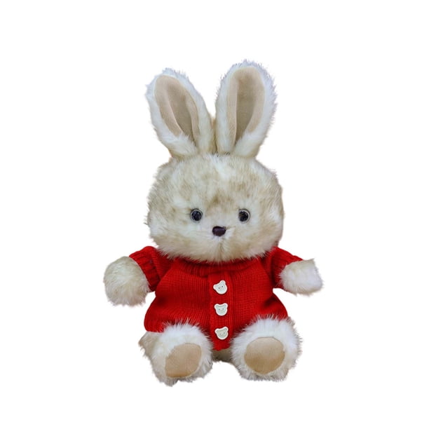 Juego de figuras de conejo de Pascua | Adornos de peluche suaves para niños | Bonita decoración navideña y regalo para niños y niñas | Centro de mesa primaveral para habitación infantil
