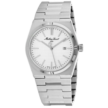Mathey Tissot Men's Zoltan Silver Dial Watch - H117AS