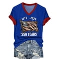 thumbnail image 5 of MEICHEN 250 Years of Freedom Shirt 250th Anniversary of American Independence Day Blouse Top, 5 of 5