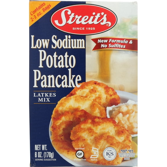 Pack of 12, Streits Low Sodium Potato Pancake Latkes Mix, 6 oz
