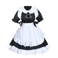 thumbnail image 2 of Disfraz Wannsee Anime Gata Francesa de Criada Delantal 2XL Negro, 2 of 7