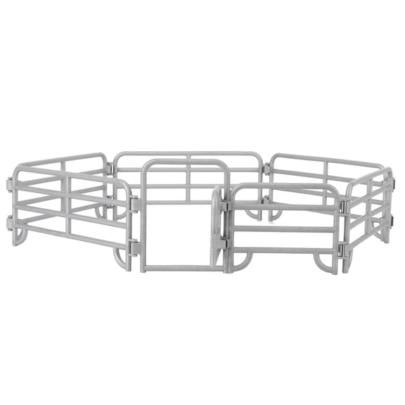Lightweight Toys Fence Horse Corral, 16pcs Farm Fence Playset, Parent-child Interaction For Play House DIY Role-playing Games Kids Early Education PL127‑A