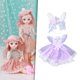 thumbnail image 4 of Ropa de muñeca, trajes de , colecciones de trajes encantadores para recién nacidas de 30cm/, de cumpleañ Violeta Yotijar Trajes de muñecas BJD, 4 of 8