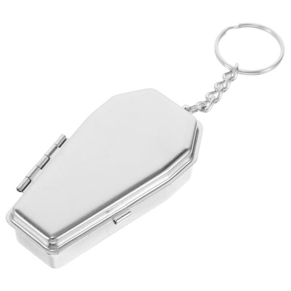 Arborister Portable Coffin-Shaped Tin Ashtray with Lid for Travel and Camping
