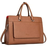 BOSTANTEN Briefcase for Women 15.6 Inch Laptop Leather Slim Business Messenger Bag Shoulder Tote Handbags