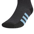 thumbnail image 2 of Men's adidas Cushioned 3.0 Color 3-Pack Quarter Socks Color: Beige Size: N/A, 2 of 5