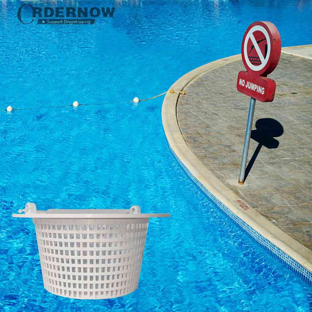 Xewsqmlo Round Pool Filter Basket Durable Skimmer Basket with Handle