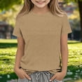 thumbnail image 3 of Top de Manga Larga de la Moda de los Niños de Color Sólido Cuello Redondo Suelto Y Casual Tops para el Uso Casual Diario, Interior, Regreso a Casa, Fiestas de Cumpleaños, Vacaciones, Fotografía, 3 of 5