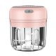 thumbnail image 1 of Picadora eléctrica inalámbrica para alimentos, ajo y verduras, 250 ml (rosa no magnético) Sywqhk Arte deco, 1 of 5