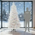 thumbnail image 2 of Christmas Tree, 7.5ft Snow Flocked Artificial Christmas Tree, Green Flocked Christmas Tree,Plastic Artificial Christmas Tree, Household Supplies & Décor Christmas Trees 7.5ft Snow Flocked Artificial, 2 of 11
