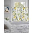 thumbnail image 4 of Tier Curtains 45 Inches Long, Summer Lemon Window Treatment Curtain Drapes, Watercolor Yellow Spring Floral Botanical Small Curtain Drapes for Bathroom Laundry Room, 27.5"x45", 2 Panels, 4 of 7