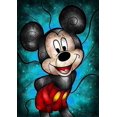 thumbnail image 1 of Disney DIY 5D Diamond Painting Cartoon Cross Stitch Mickey Mouse And Donald Duck Diamond Embroidery Anime Mosaic Kids Decor GiftAB Square 30x40cm Gao Jinjia LED, 1 of 2