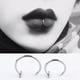 thumbnail image 2 of Personalidad europea y americana, sin agujero, labio falso, clip para labios, anillo para labios, punción, acero de titanio, joyería de acero inoxidable, anillo para nariz y uñas, 2 of 6