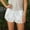 White, variant on Letdown Women Silk Lace Shorts Satin Elastic Waist Lace Trim Mini Shorts Silk Patchwork Lounge Pettipants Bottoms Pajama Shorts (Beige, L)