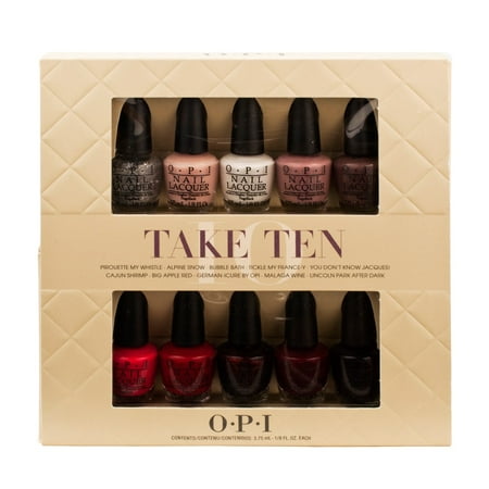 Take Ten Nail Lacquer Kit By Opi For Women 10 X 3 75 Ml Take Ten Nail Lacquer Kit By Opi For Women 10 X 3 75 Ml Polish