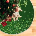 thumbnail image 5 of Coolnut Lucky Clover Christmas Tree Skirt 36", St. Patrick's Day Tree Skirt Double Layers Polyester Easter Tree Skirt for St. Patrick's Day Holiday Party Decoration, 5 of 6