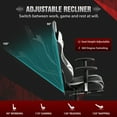 thumbnail image 6 of GTRACING Gaming Chair with Footrest PU Leather Office Chair with Adjustable Headrest, White, 6 of 6