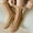Coffee, variant on Herrnalise Velvet Toe Socks Five Finger Solid Color Socks No Show Crew Athletic Thickended Running Socks