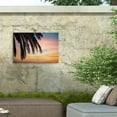 thumbnail image 4 of Laura Marshall 'Sunset Palm I' Outdoor Canvas 22x32, 4 of 5